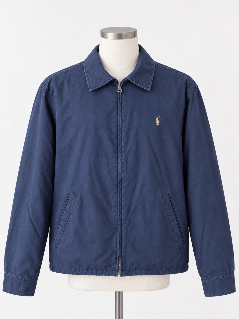 Vintage Polo Ralph Lauren Harrington Jacket Men M Plaid Lined Cotton Twill Pony